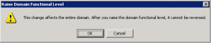 The warning dialog box